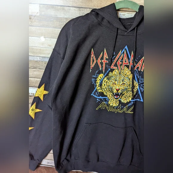 New Def Leppard Black Heavy Sweatshirt - Picture 6 of 14